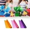 thumbnail image 1 of Cellophane Wrap Roll,100 Ft Long X 15.7in Wide - 2.5 Mil Thick Transparent Green Cellophane Wrapping Paper,Colored Cellophane Wrap for Gift Flower Basket Decoration(Purple), 1 of 9