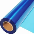 thumbnail image 1 of Cellophane Wrap Roll,100 Ft Long X 15.7in Wide - 2.5 Mil Thick Transparent Green Cellophane Wrapping Paper,Colored Cellophane Wrap for Gift Flower Basket Decoration(Blue), 1 of 9