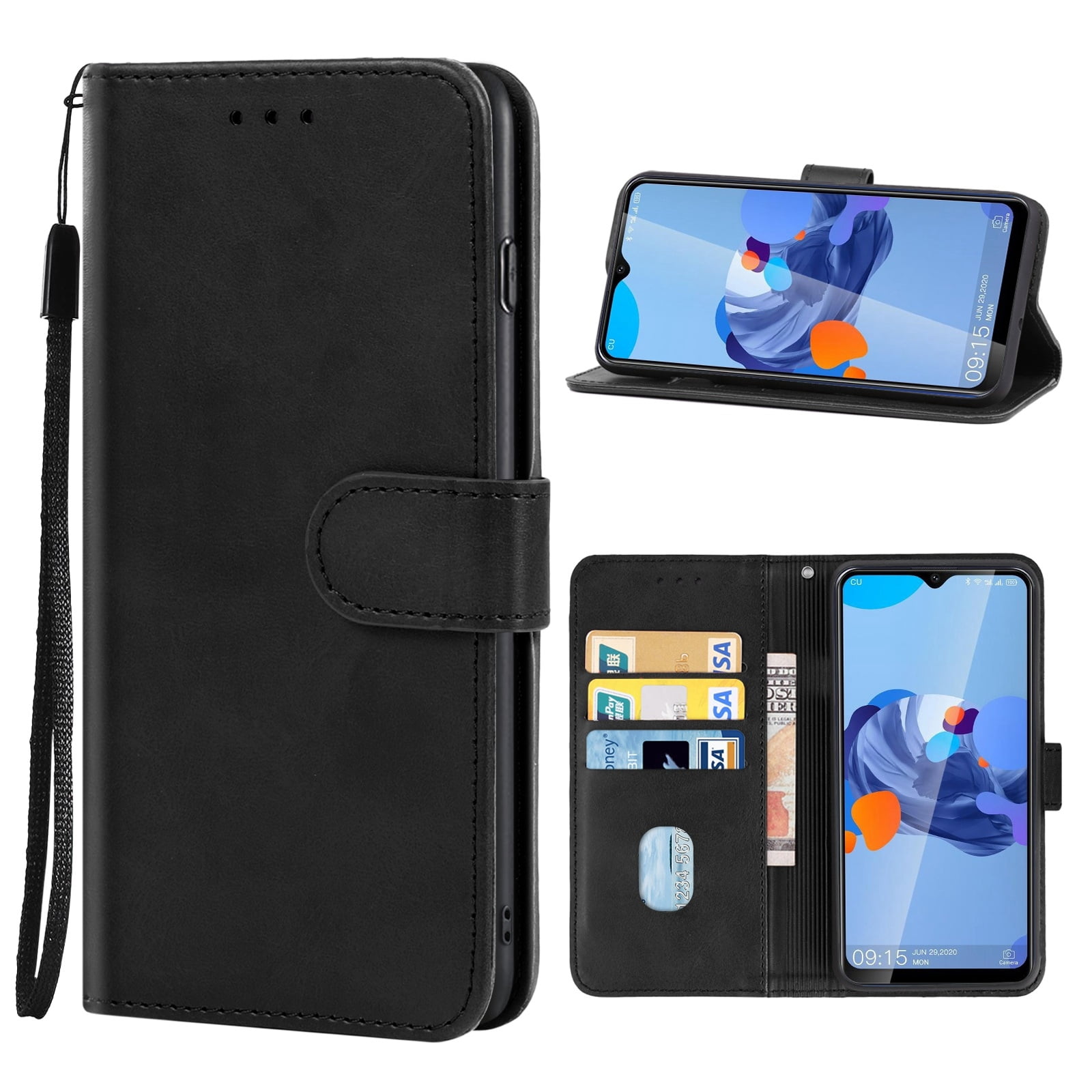 Cellphone Case Leather Phone Case For Oukitel C19 / C19 Pro(Red) For Oukitel C19 / C19 Pro