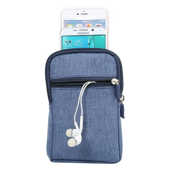 Cellphone Case Universal Jeans Leisure Style Leather Case / Waist Bag for Galaxy S9+ & S8+ & Note 8 & S7 Edge / X