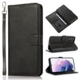 thumbnail image 1 of Cellphone Flip Case Compatible with Samsung Galaxy A55 Wallet Case Detachable Back Case with Card Holder/Wrist Strap, PU Leather Flip Magnetic Folio Stand Shockproof Case,Black, 1 of 7