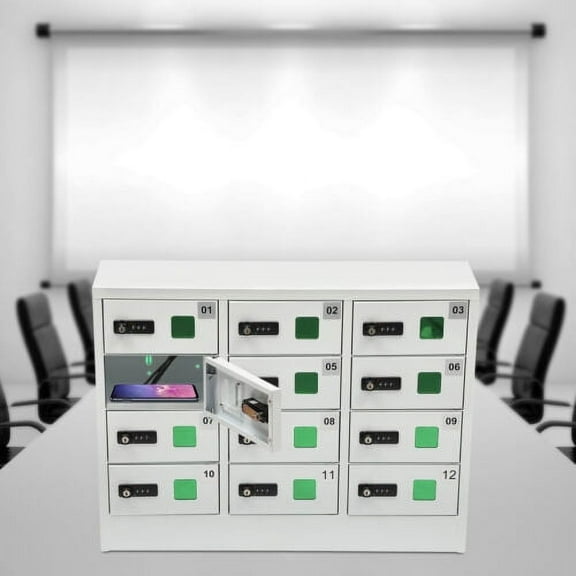 Cellphone Locker Charging Station Combination Lock iPad Mini Smart Phone Storage