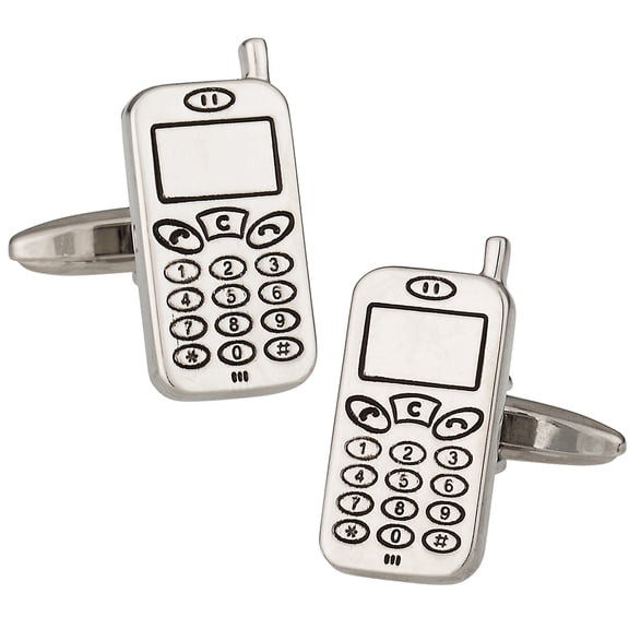 Cellphone Mobile Phone Funny Cufflinks by Cuff-Daddy