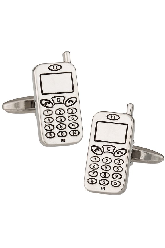 Cellphone Mobile Phone Funny Cufflinks by Cuff-Daddy