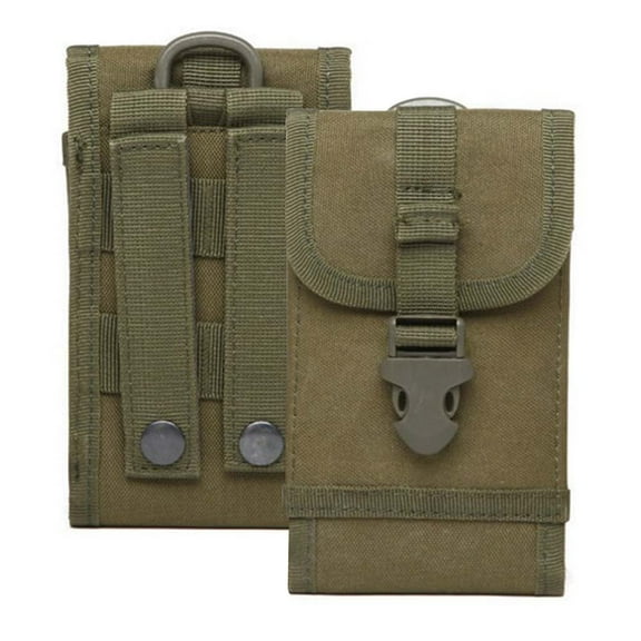 Cellphone Pouch Case,Heavy Duty Waterproof Phone Holster Bag multi-functional waterproof Oxford cloth bag,Army Green