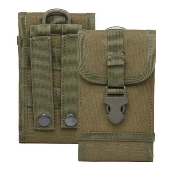 Cellphone Pouch Case,Heavy Duty Waterproof Phone Holster Bag multi-functional waterproof Oxford cloth bag,Army Green