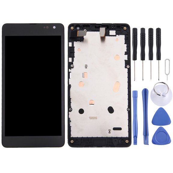 Cellphone Repair Parts 3 in 1 for Microsoft Lumia 535 2C (LCD + Frame + Touch Pad) Digitizer Assembly
