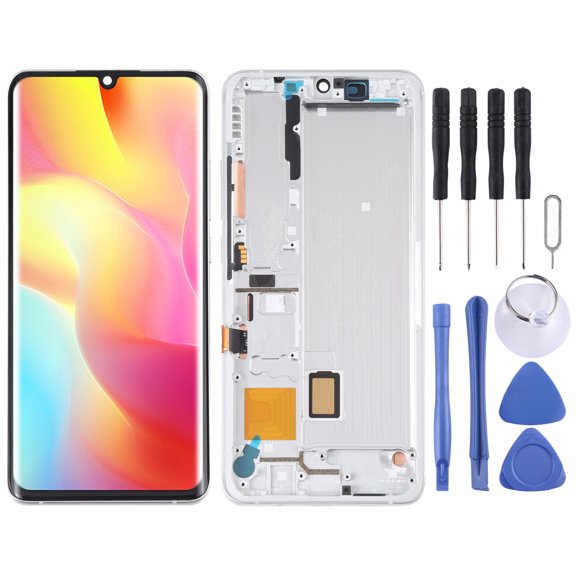 Cellphone Repair Parts  AMOLED LCD Screen for Xiaomi Mi Note 10 Lite M2002F4LG Digitizer Full Assembly with Frame