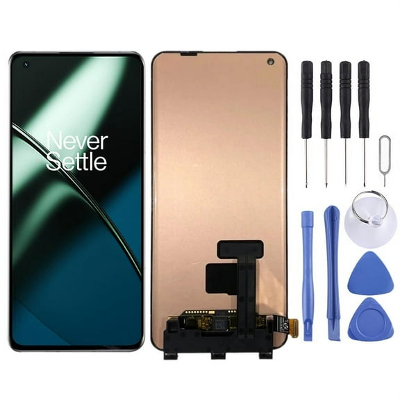 Cellphone Repair Parts Fluid AMOLED LCD Screen For OnePlus 11 PBH110 LTPO3 with Digitizer Full Assembly(Black)