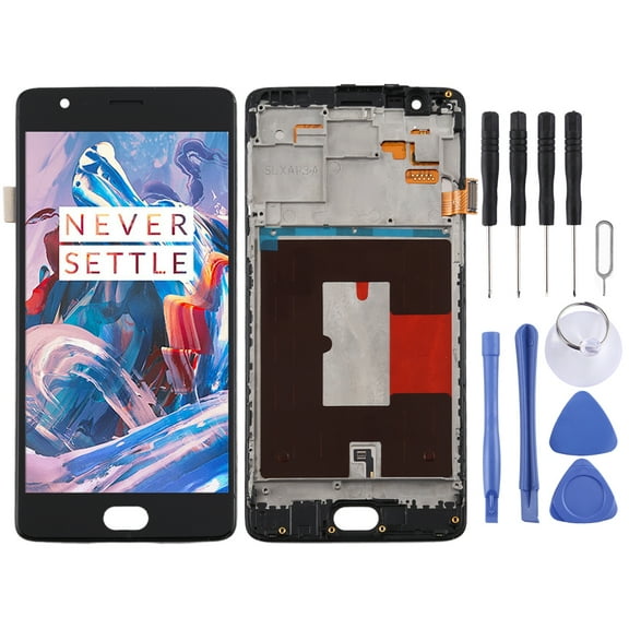 Cellphone Repair Parts For OnePlus 3 / 3T A3000 A3010 TFT Material LCD Screen and Digitizer Full Assembly with Frame