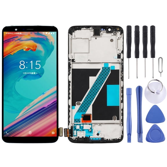Cellphone Repair Parts For Oneplus 5T A5010 Digitizer Full Assembly with Frame OEM LCD Screen
