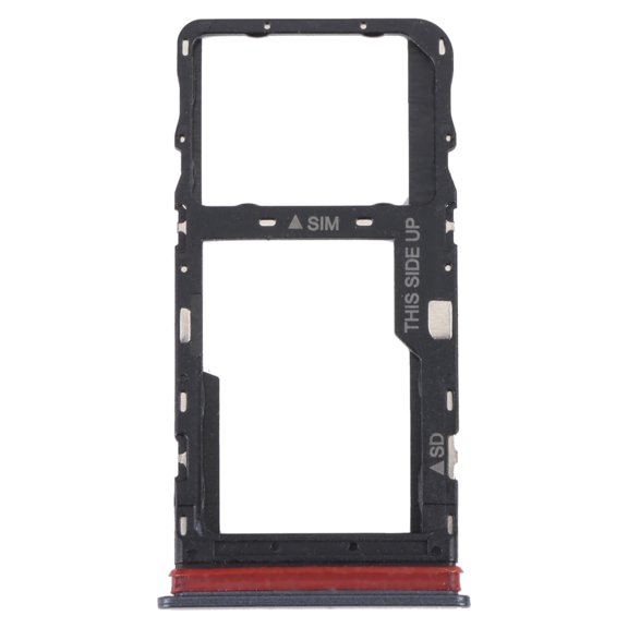 Cellphone Repair Parts For TCL 30 V 5G Original SIM Card Tray + Micro SD Card Tray(Black)