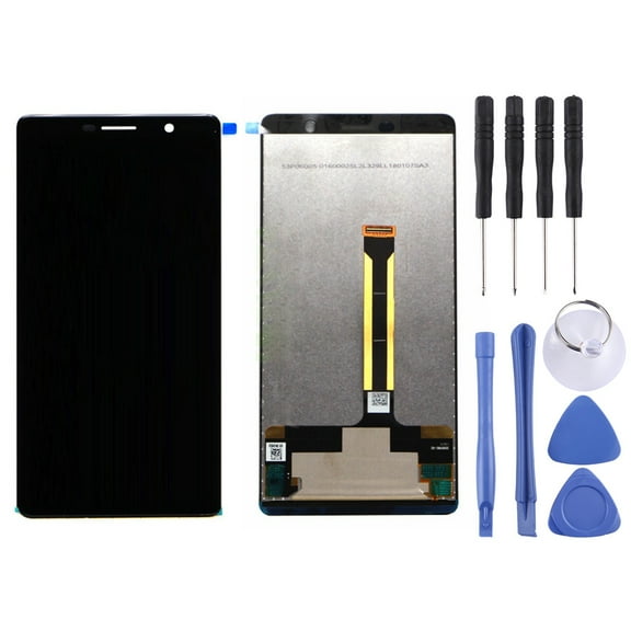 Cellphone Repair Parts LCD Screen and Digitizer Full Assembly for Nokia 7 Plus / E9 Plus(Black)