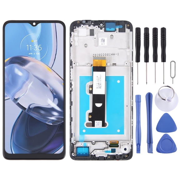 Cellphone Repair Parts OEM LCD Screen For Motorola Moto E22 / E22i Digitizer Full Assembly With Frame For Motorola Moto E22 / E22i