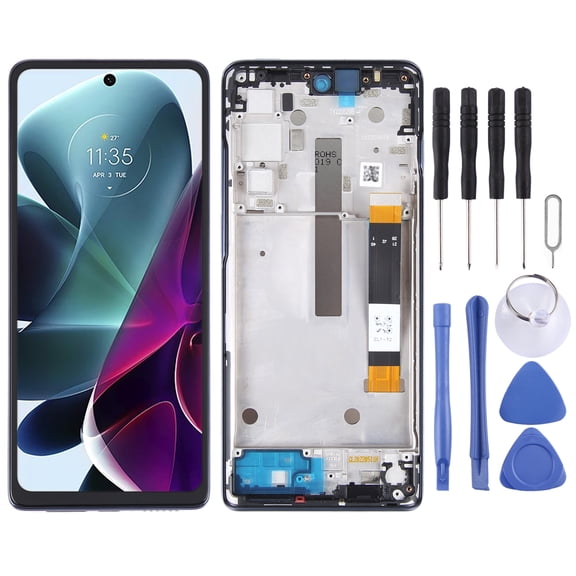 Cellphone Repair Parts OEM LCD Screen For Motorola Moto G200 / Edge S30 Digitizer Full Assembly With Frame For Motorola Moto G200 / Edge S30
