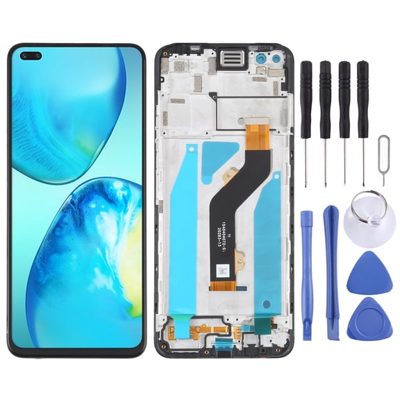 Cellphone Repair Parts OEM LCD Screen For infinix Note 8 X692 Digitizer Full Assembly with Frame For infinix Note 8 X692