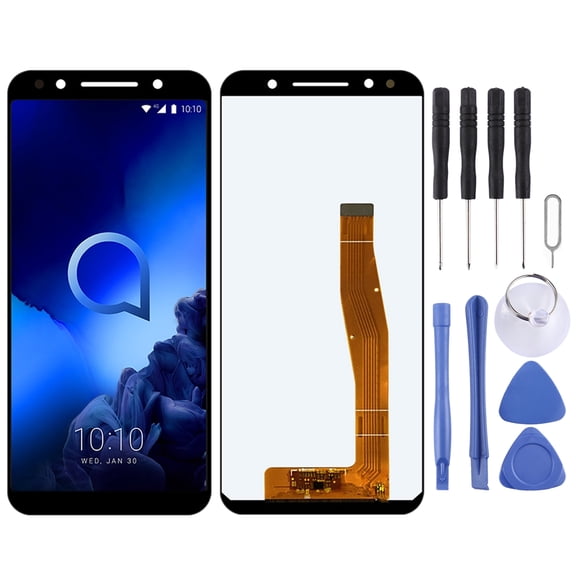 Cellphone Repair Parts OEM LCD Screen for Alcatel 3L 5034D 5034 with Digitizer Full Assembly (Black)