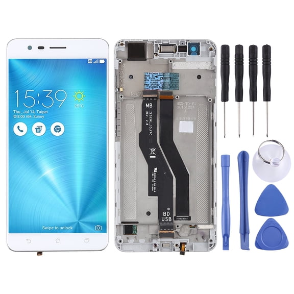 Cellphone Repair Parts OEM LCD Screen for Asus Zenfone 3 Zoom ZE553KL Digitizer Full Assembly with Frame