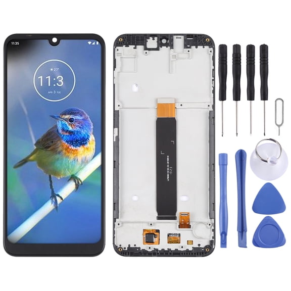 Cellphone Repair Parts OEM LCD Screen for Lenovo K10 2019 XT2025-3 Digitizer Full Assembly with Frame (Black)