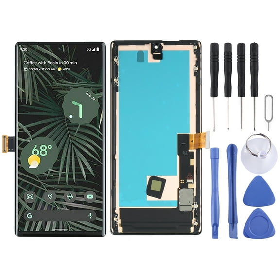 Cellphone Repair Parts Original LCD Screen for Google Pixel 6 Pro Digitizer Full Assembly with Frame