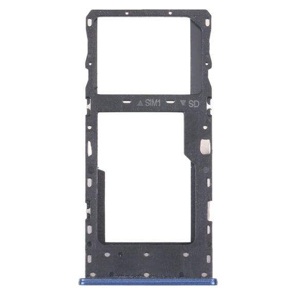 Cellphone Repair Parts SIM Card Tray + Micro SD Card Tray for TCL Plex T780H(Blue)