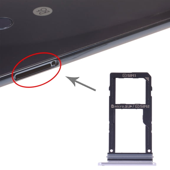 Cellphone Repair Parts SIM Card Tray + SIM Card Tray / Micro SD Card Tray for LG V30 VS996 LS998U H933 LS998U