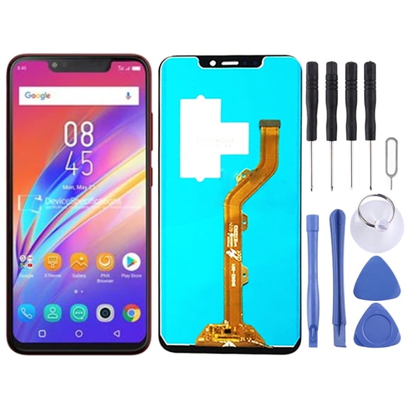 Cellphone Repair Parts TFT LCD Screen for Infinix Hot 6x X623 with Digitizer Full Assembly (Black)