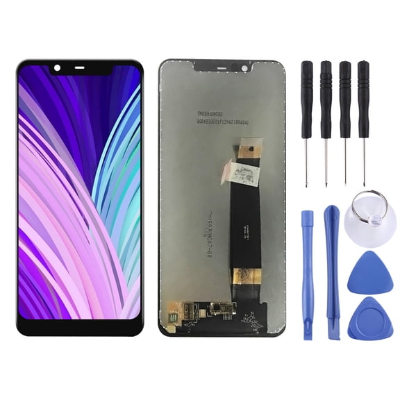 Cellphone Repair Parts TFT LCD Screen for Nokia 5.1 Plus (X5)with Digitizer Full Assembly (Black)