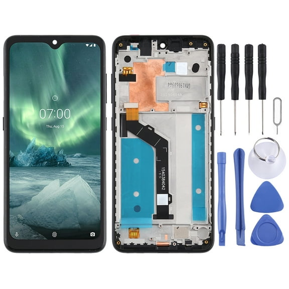 Cellphone Repair Parts TFT LCD Screen for Nokia 7.2 TA-1196 Digitizer Full Assembly with Frame