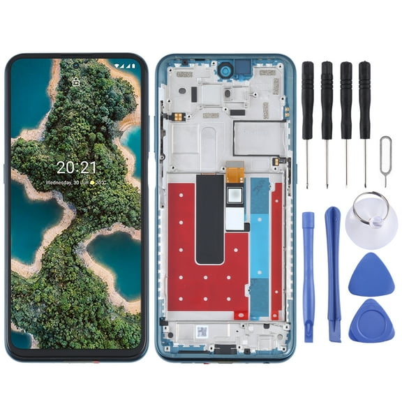Cellphone Repair Parts TFT LCD Screen for Nokia X20 TA-1341 TA-1344 Digitizer Full Assembly with Frame