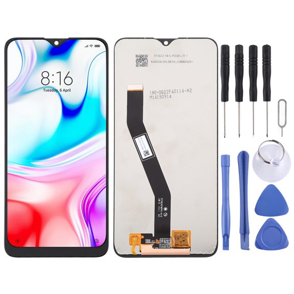 Cellphone Repair Parts  TFT LCD Screen for Xiaomi Redmi Note 8 / 8A / 8A Dual / 8A Pro with Digitizer Full Assembly(Black)