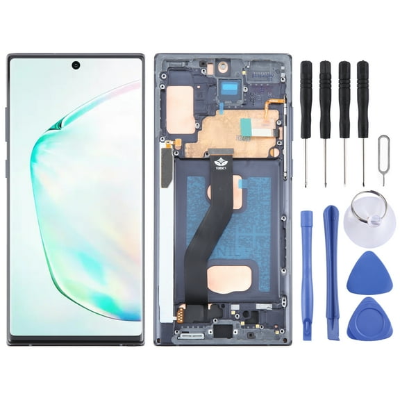 Cellphone Spare Parts For Samsung Galaxy Note10+ SM-N975F TFT Material LCD Screen Digitizer Full Assembly with Frame,