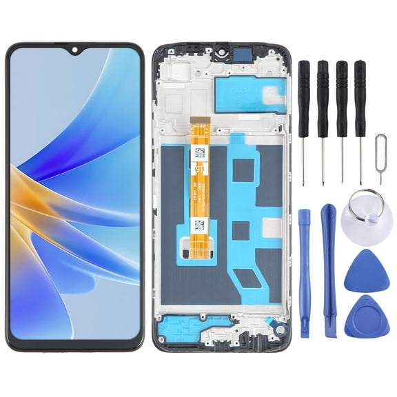 Cellphone Spare Parts  OEM LCD Screen For OPPO A17 Digitizer Full Assembly with Frame