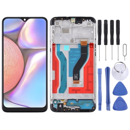 Cellphone Spare Parts OEM LCD Screen for Samsung Galaxy A10s Digitizer Full Assembly with Frame (Black)