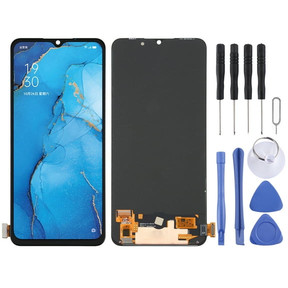 Cellphone Spare Parts  Original AMOLED Material LCD Screen and Digitizer Full Assembly for OPPO Reno3 CPH2043 / A91/ / /