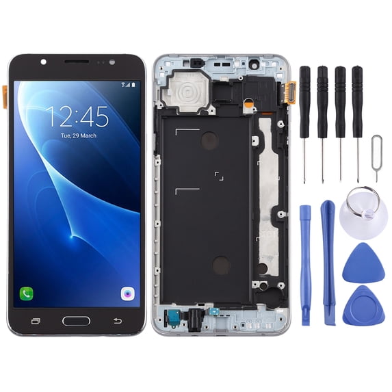 Cellphone Spare Parts TFT LCD Screen for Galaxy J7 / J710F Digitizer Full Assembly with Frame
