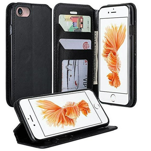 Cellphone Wallet Case with Kickstand for iPhone 7 iPhone 8
