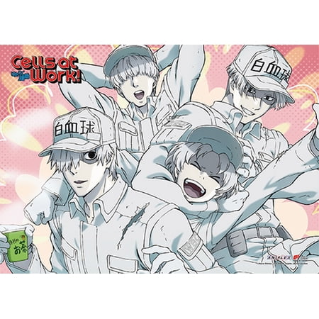 Cells At Work!- White Blood Cell Group Wall Scroll