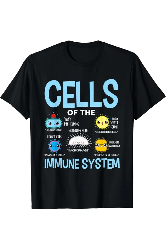 Cells Of The Immune System Scientist Biology Research Science Unisex T-Shirt, up to size 5XL