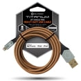 thumbnail image 1 of *Celltronix - MCX [Certified for Apple MFi] Titanium 6FT Fast Charging Tangle Free Heavy Duty USB to Lightning Cable. Includes Sync+Charge & Aluminum Tips for Optimum Connectivity - Coyote Brown, 1 of 5