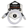 thumbnail image 1 of *Celltronix Titanium 6FT Fast Charging Tangle Free Heavy Duty USB to Type-C Cable. Built to Last! Includes Sync+Charge & Aluminum Tips for Optimum Connectivity - White, 1 of 4