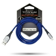 *Celltronix - Titanium [Certified for Apple MFi] 6FT Fast Charging Tangle Free Heavy Duty USB to Lightning Cable