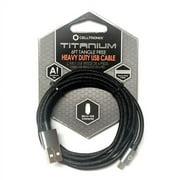 Celltronix Titanium Micro USB Heavy Duty Braided Nylon Charging Cable Cord 6 ft.