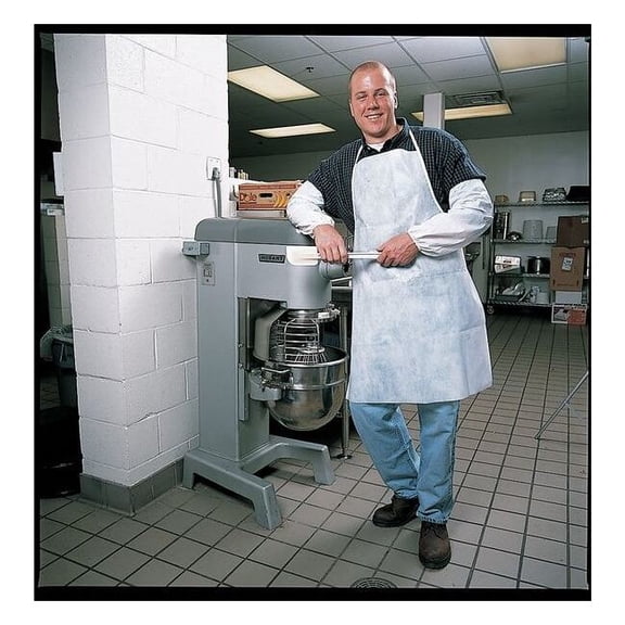 Cellucap Bib Apron,Uni,Wht,Polycoated PP,PK100 105GRA