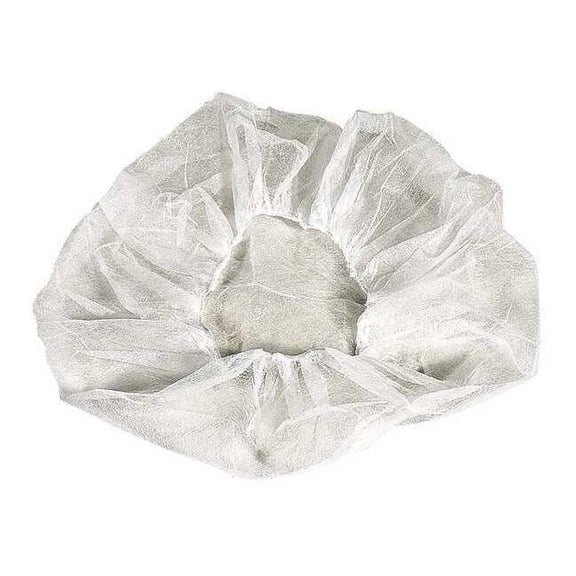 Cellucap Bouffant Cap, Polypropylene, 21 in Dia., White, M, 100 PK BI4BM