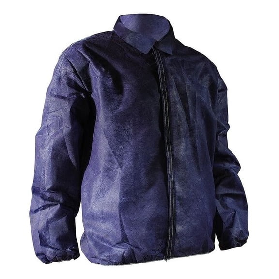 Cellucap Lab Coat,Blue,Hook-and-Loop,5XL,PK50 6512EBHLXXXXX