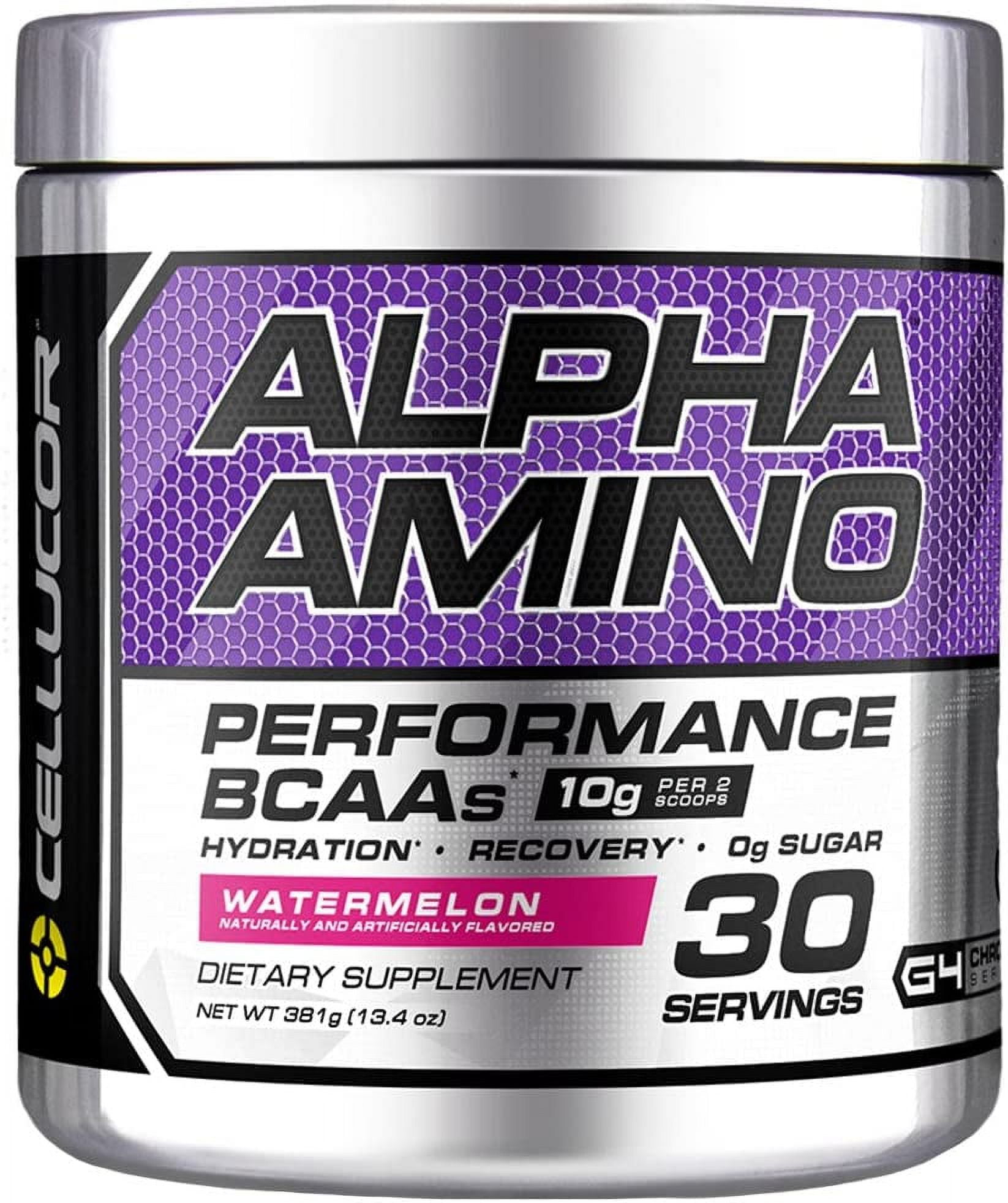 Cellucor Alpha Amino EAA & BCAA Powder, Watermelon, 30 Servings