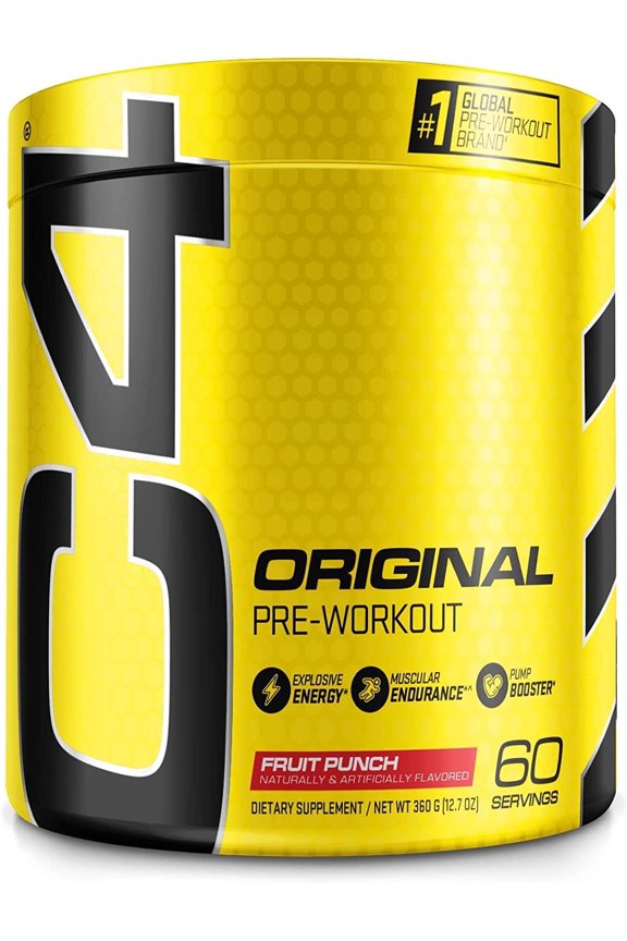 C4 Original Pre-Workout Powder, Fruit Punch, 60 Servings