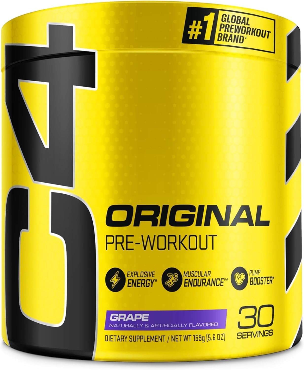 C4 Original Pre-Workout Powder, Grape, 5.6 oz (159 g)