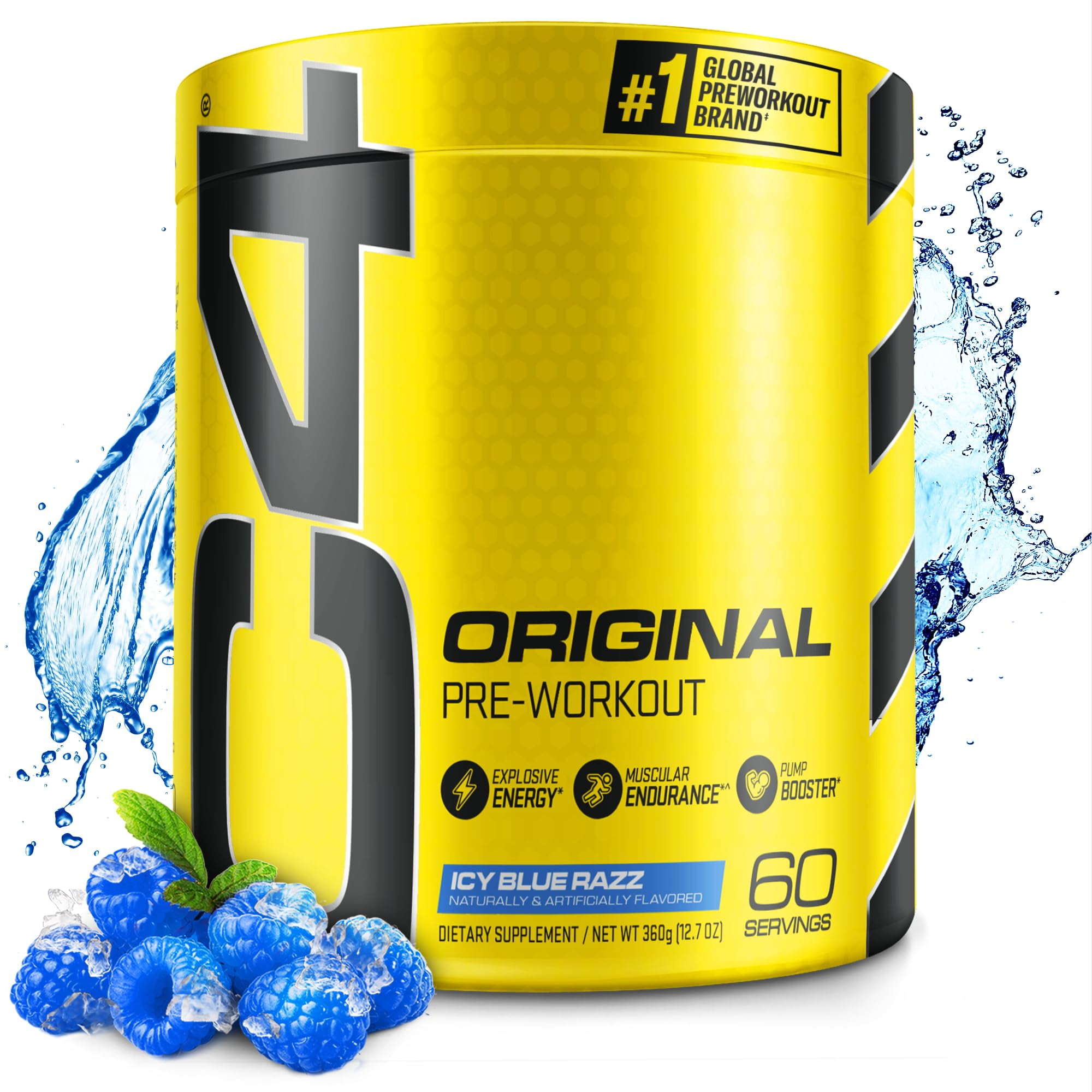 Cellucor C4 Original Pre Workout Powder ICY Blue Razz - Vitamin C for ...